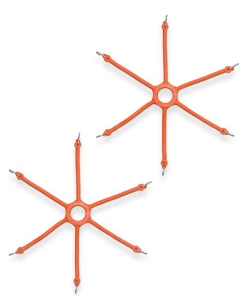 Two orange bungee tensioners displayed.