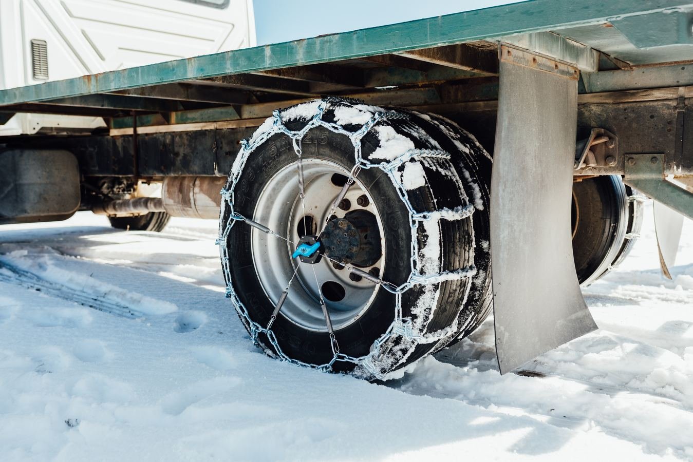 The Kranken XL snow tire chain tensioner for commercial and semi trucks